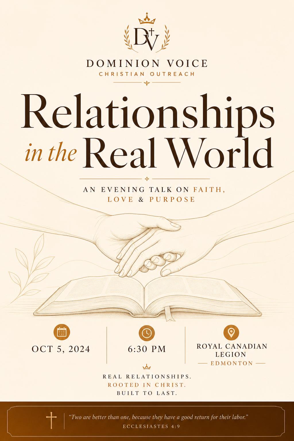 Relationships in the Real World flyer